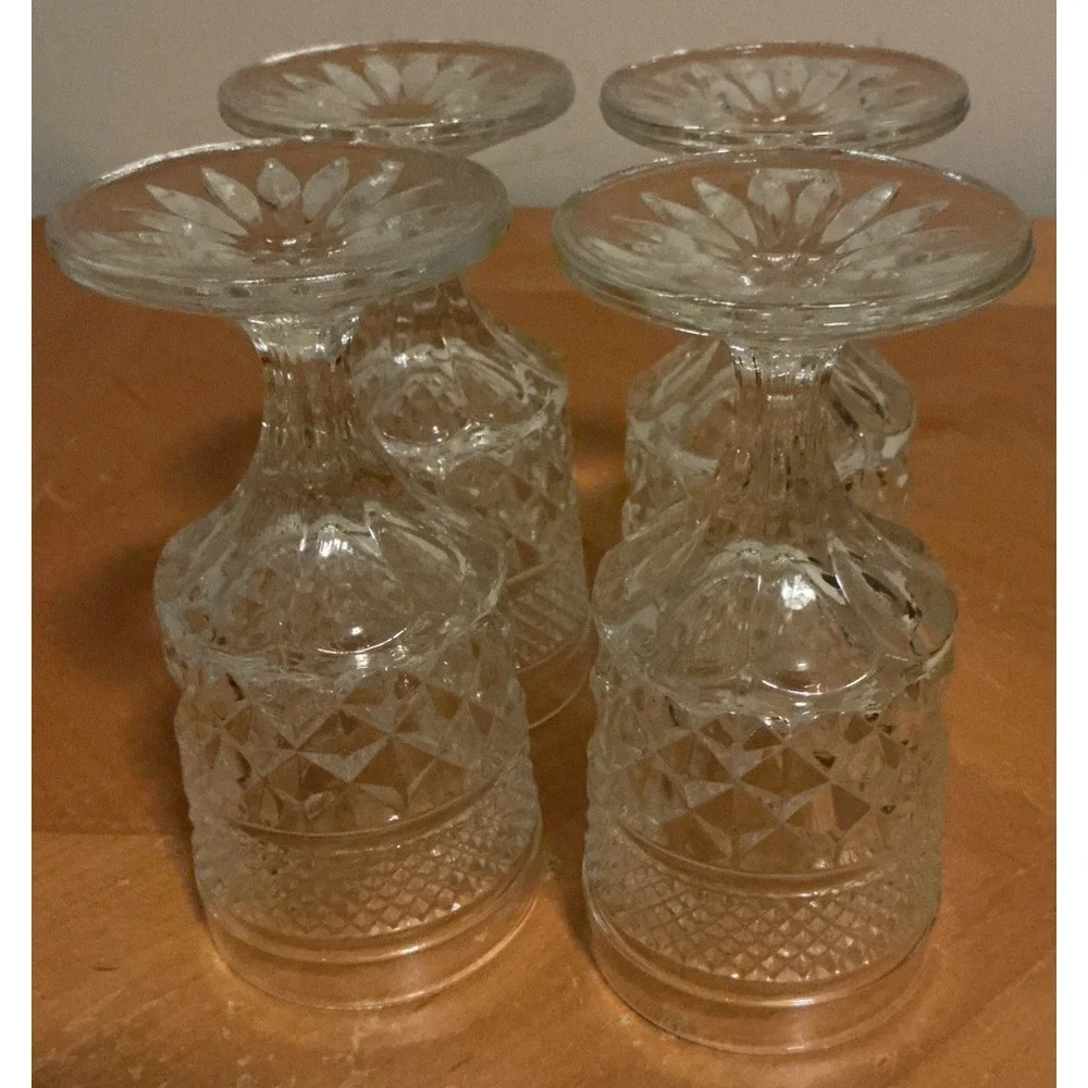 Anchor Hocking Wexford Water Goblet Glasses 5.25